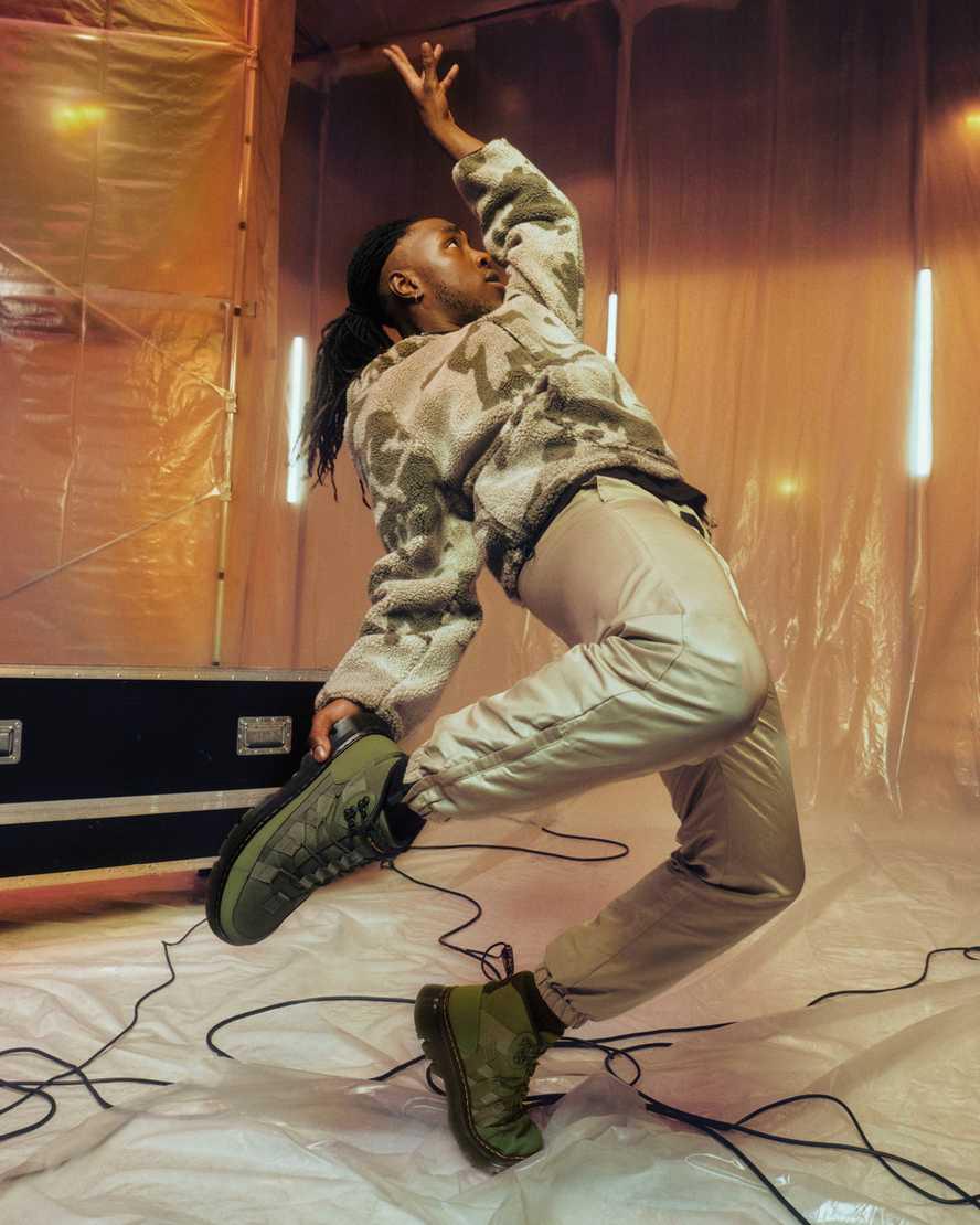 Dr Martens Boury Leather Naisten Vapaa-ajan Saappaat Khaki Vihreä  Suomi |  9820NRQWP