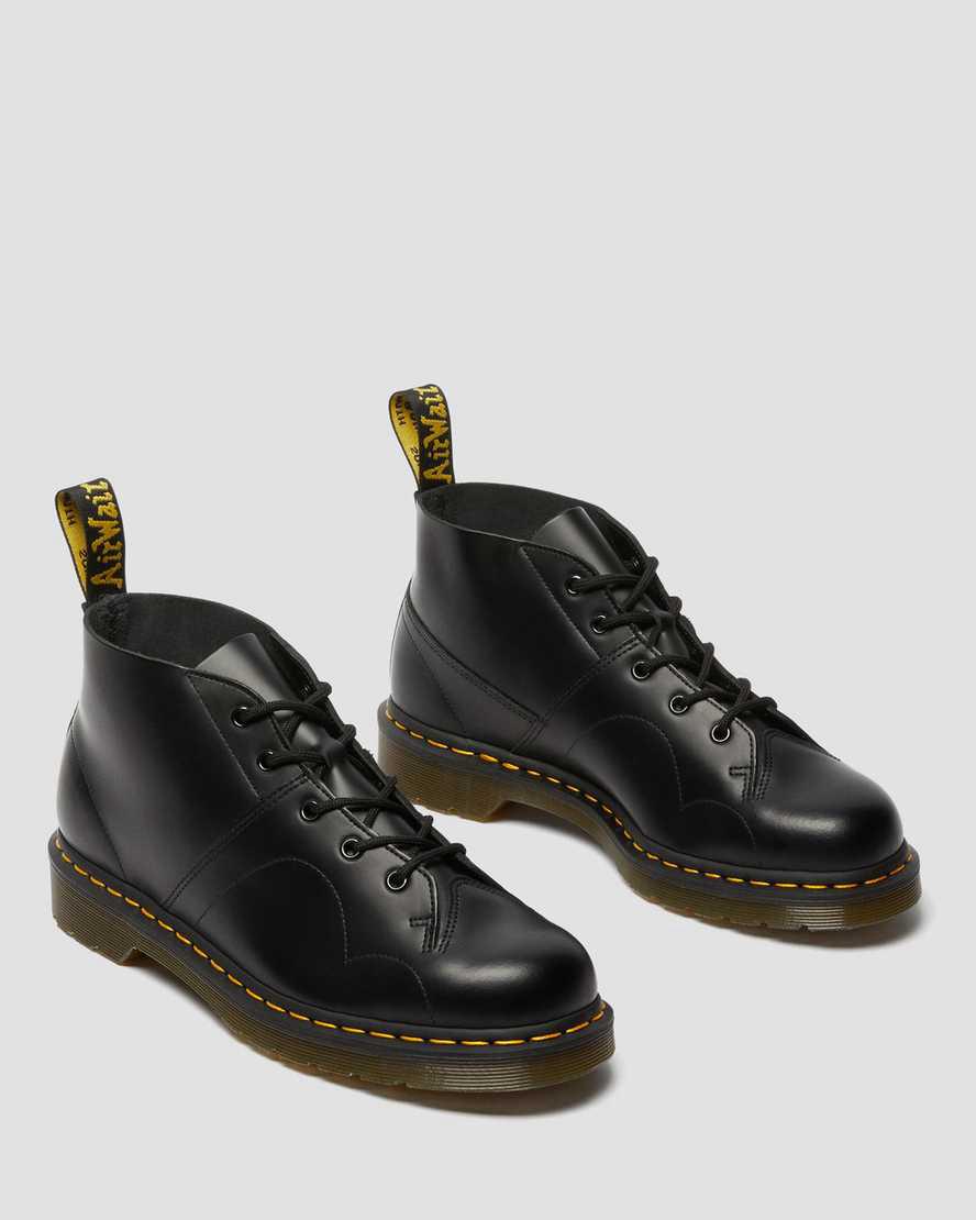 Dr Martens Church Smooth Leather Monkey Naisten Nilkkurit Mustat  Suomi |  8145XHREB