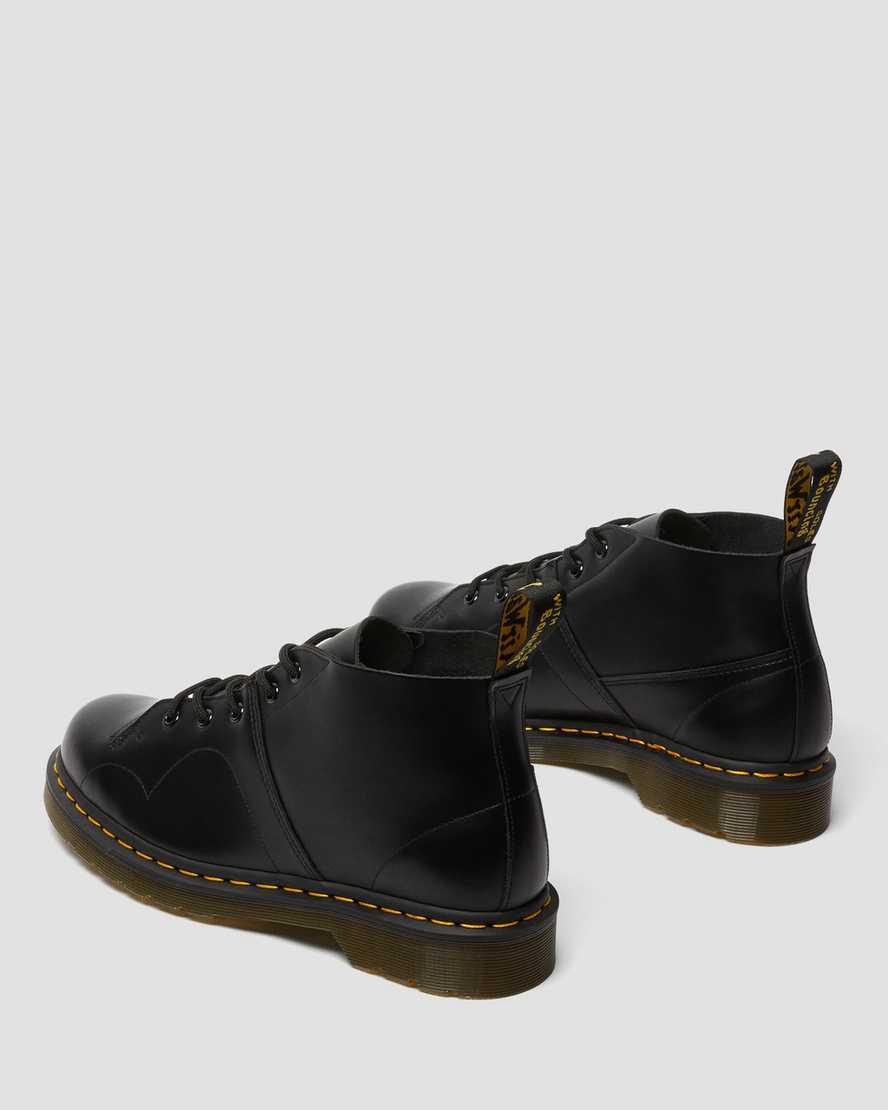 Dr Martens Church Smooth Leather Monkey Naisten Nilkkurit Mustat  Suomi |  8145XHREB