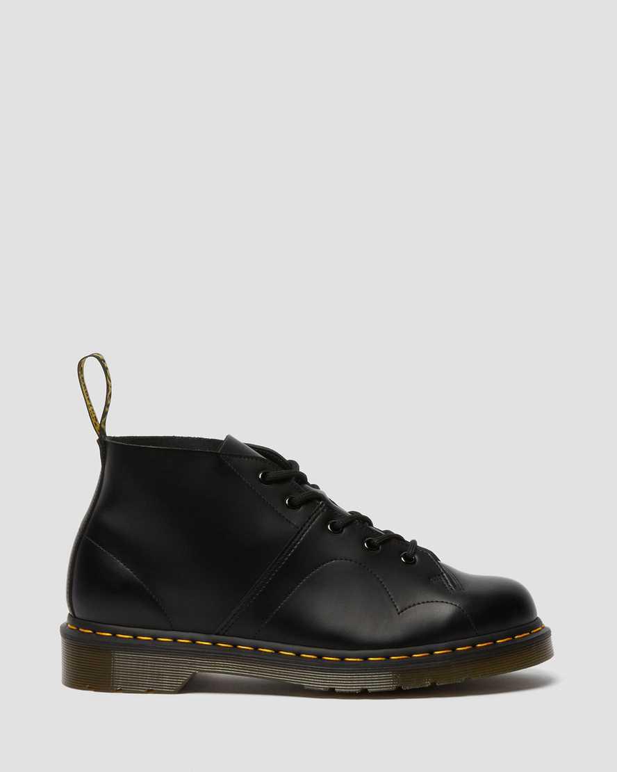 Dr Martens Church Smooth Leather Monkey Naisten Nilkkurit Mustat  Suomi |  8145XHREB
