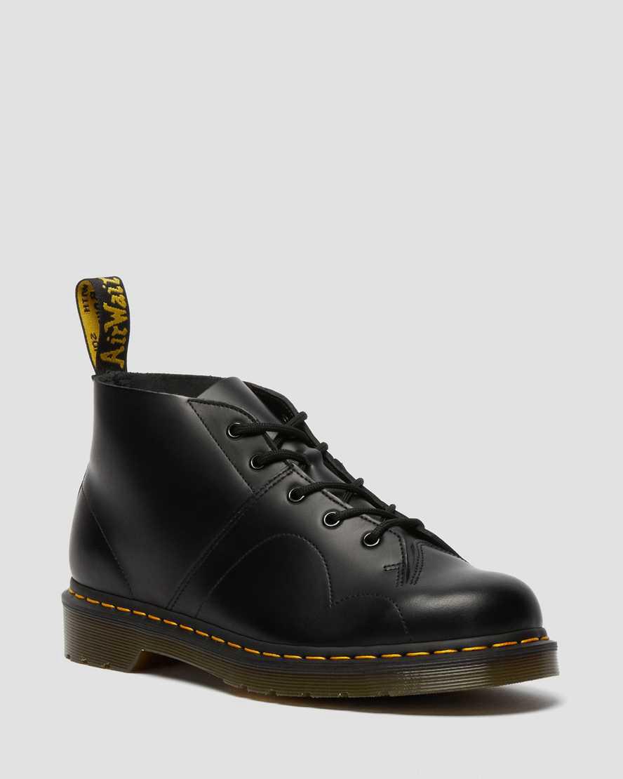 Dr Martens Church Smooth Leather Monkey Naisten Nilkkurit Mustat  Suomi |  8145XHREB