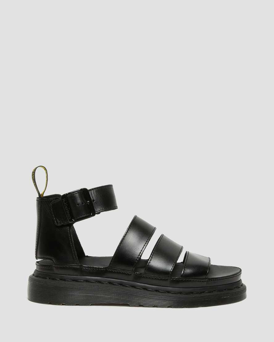 Dr Martens Clarissa II Leather Strap Naisten Gladiaattori Sandaalit Mustat  Suomi |  3714ACZIL
