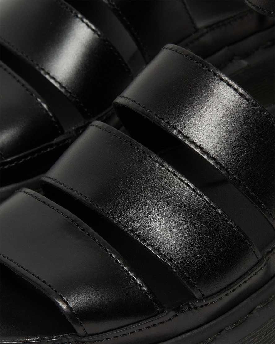 Dr Martens Clarissa II Leather Strap Naisten Gladiaattori Sandaalit Mustat  Suomi |  3714ACZIL