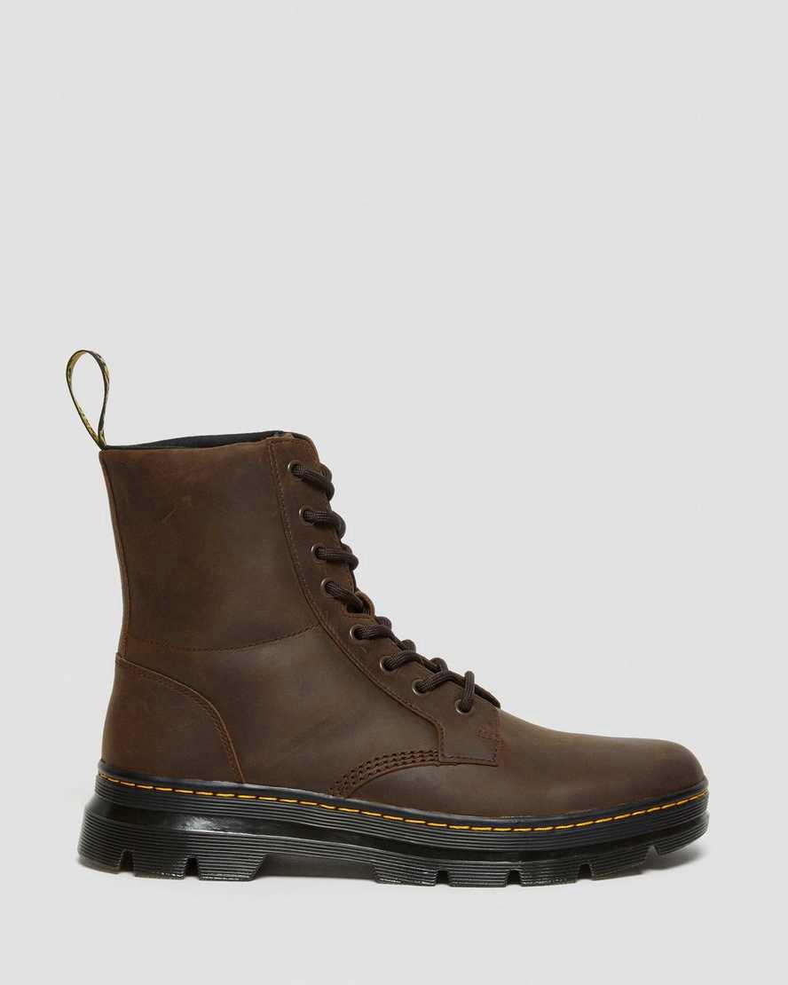 Dr Martens Combs Crazy Horse Leather Naisten Vapaa-ajan Saappaat Ruskea  Suomi |  2675NZSJT