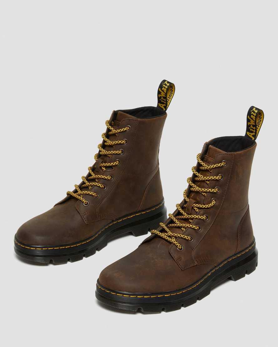 Dr Martens Combs Crazy Horse Leather Naisten Vapaa-ajan Saappaat Ruskea  Suomi |  2675NZSJT