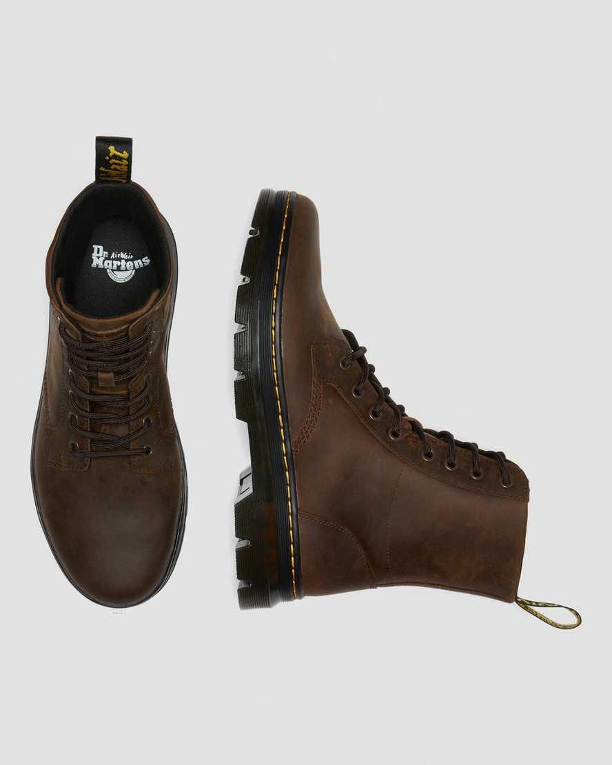 Dr Martens Combs Crazy Horse Leather Naisten Vapaa-ajan Saappaat Ruskea  Suomi |  2675NZSJT