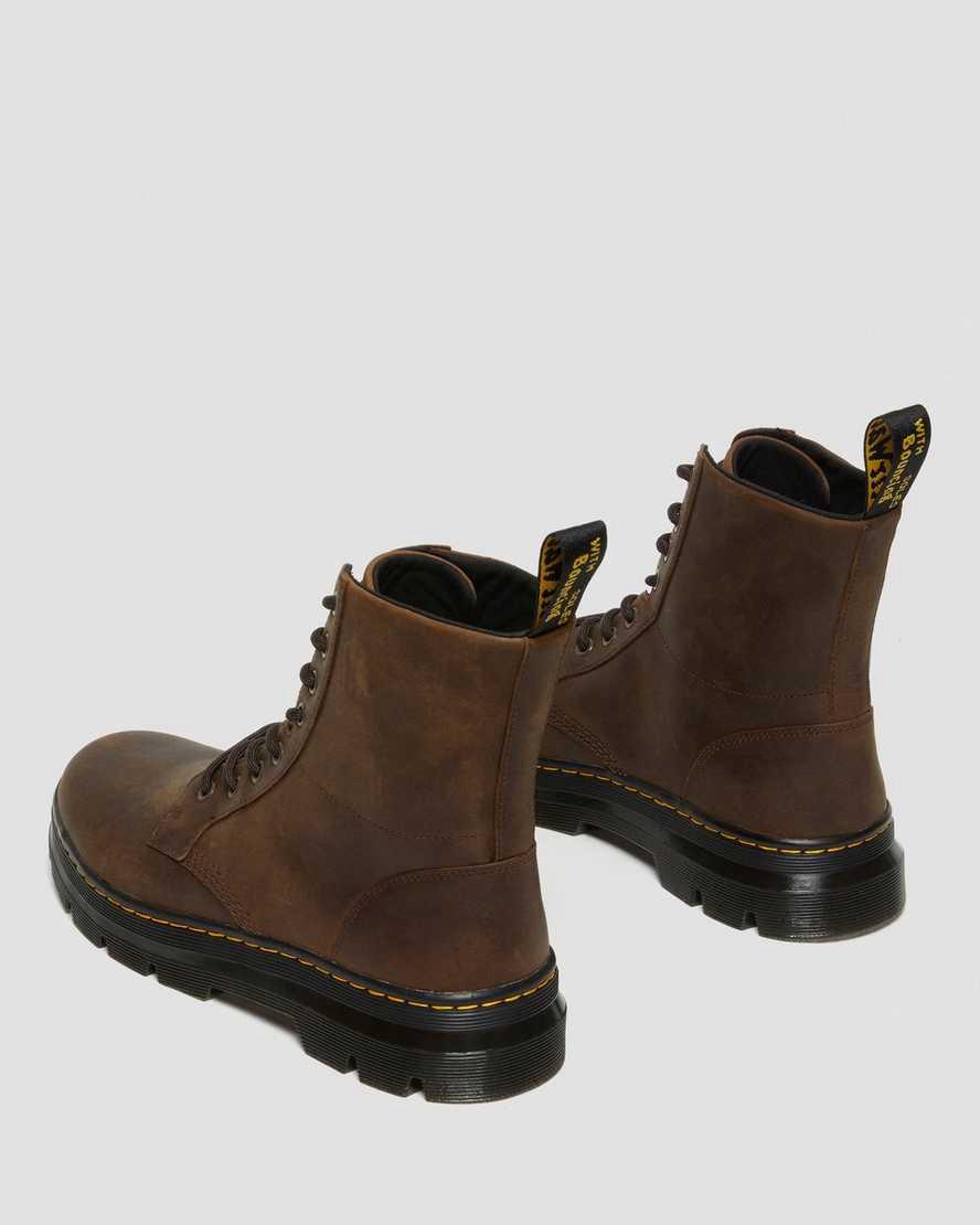 Dr Martens Combs Crazy Horse Leather Naisten Nilkkurit Ruskea  Suomi |  9320BNLTX