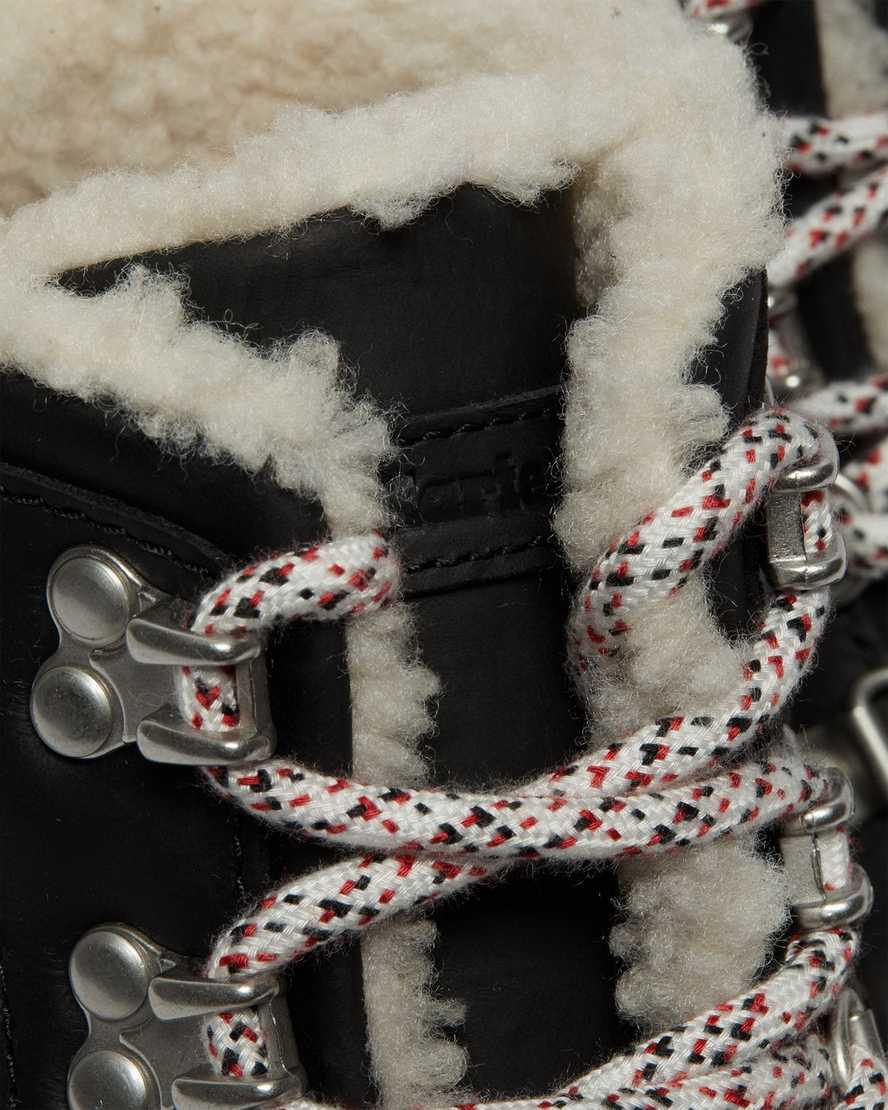 Dr Martens Combs Faux Shearling Lined Naisten Nilkkurit Mustat  Suomi |  1540XGKWP