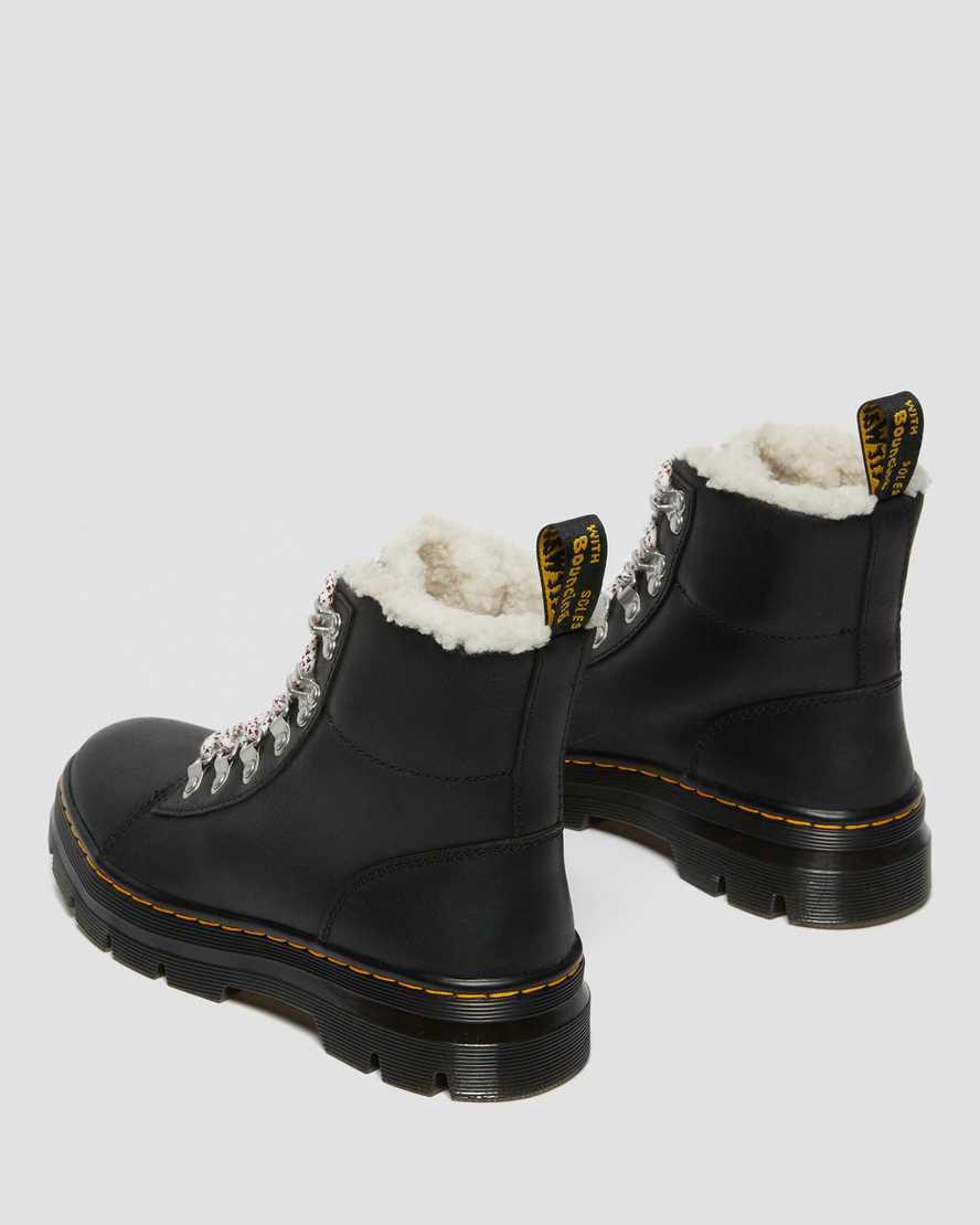 Dr Martens Combs Faux Shearling Lined Naisten Nilkkurit Mustat  Suomi |  1540XGKWP