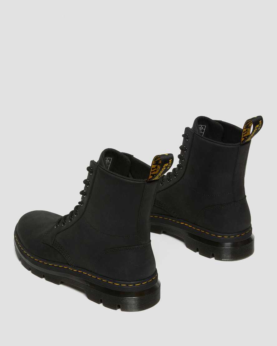 Dr Martens Combs Leather Miesten Vapaa-ajan Saappaat Mustat  Suomi |  0268JDEQO