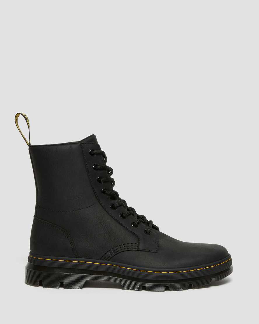 Dr Martens Combs Leather Miesten Vapaa-ajan Saappaat Mustat  Suomi |  0268JDEQO