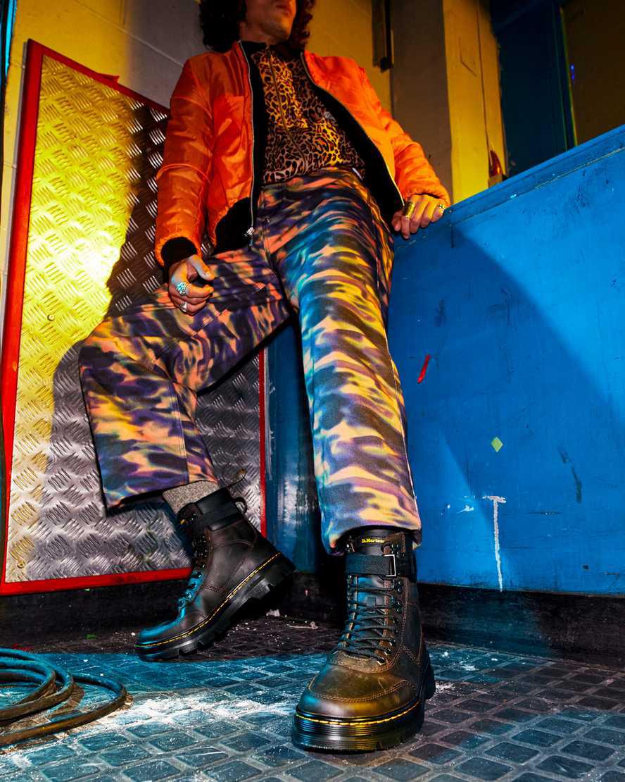 Dr Martens Combs Tech Crazy Horse Leather Naisten Vapaa-ajan Saappaat Tummanruskea  Suomi |  6127EWPDN