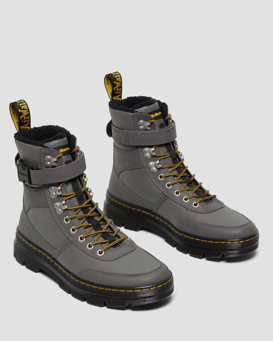 Dr Martens Combs Tech Faux Fur-Lined Naisten Vapaa-ajan Saappaat Harmaat  Suomi |  7812ZNOMG