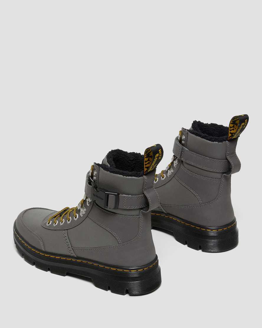 Dr Martens Combs Tech Faux Fur-Lined Naisten Vapaa-ajan Saappaat Harmaat  Suomi |  7812ZNOMG