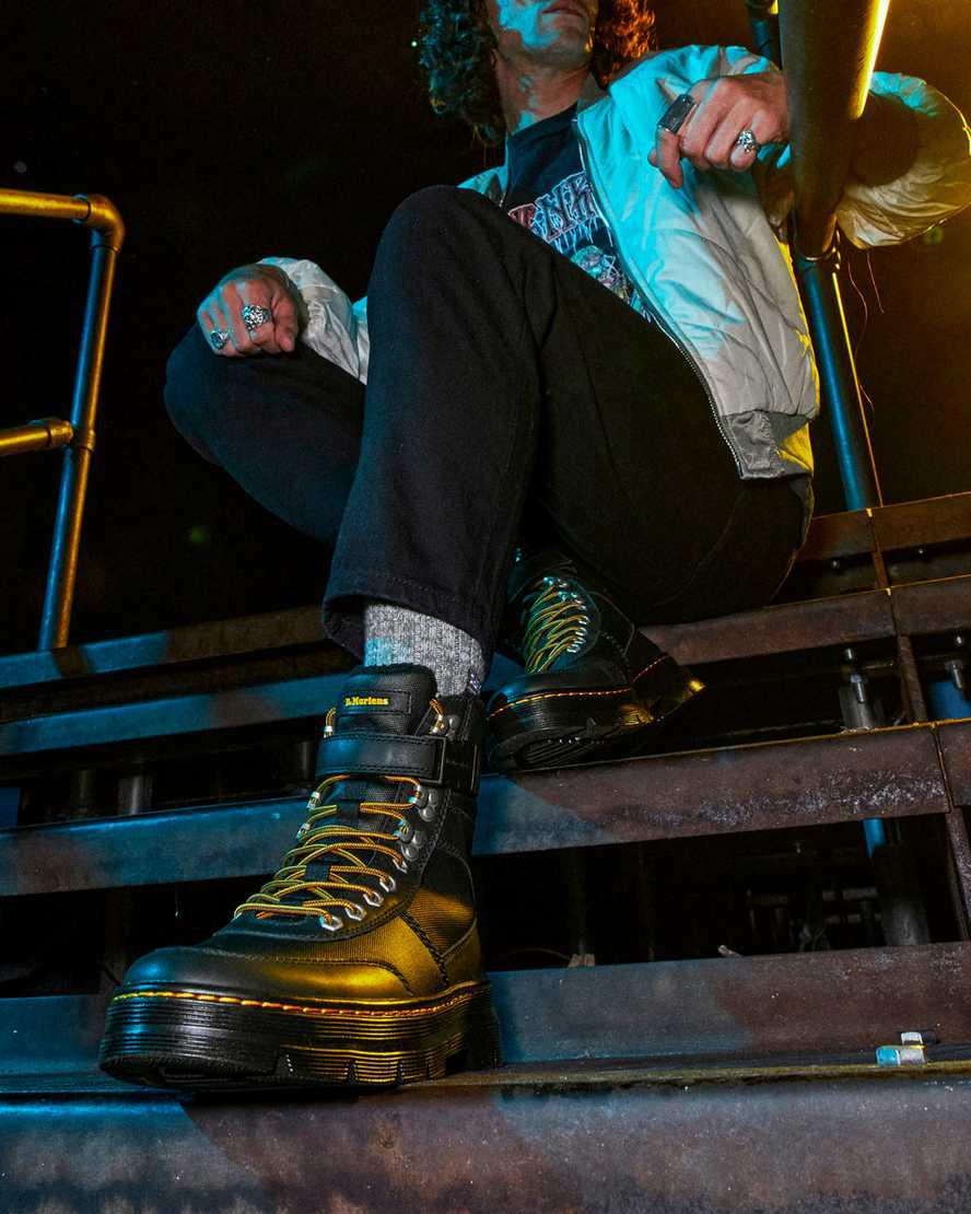 Dr Martens Combs Tech Faux Fur-Lined Naisten Nilkkurit Mustat  Suomi |  8076XMSOH