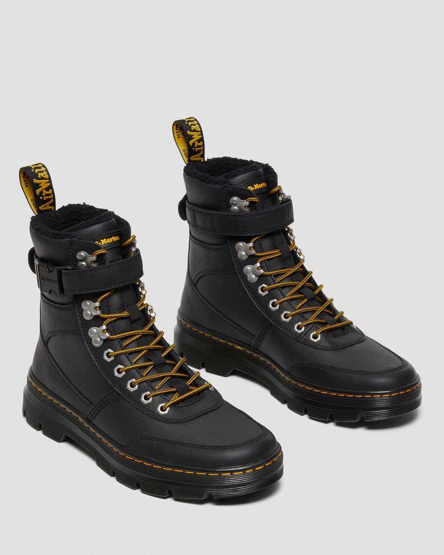 Dr Martens Combs Tech Faux Fur-Lined Naisten Nilkkurit Mustat  Suomi |  8076XMSOH