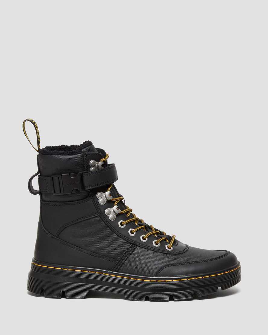 Dr Martens Combs Tech Faux Fur-Lined Naisten Nilkkurit Mustat  Suomi |  8076XMSOH