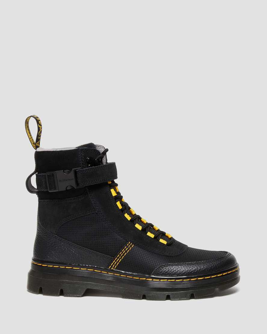 Dr Martens Combs Tech Milled Nappa & Suede Naisten Nilkkurit Mustat  Suomi |  6530LKGHY