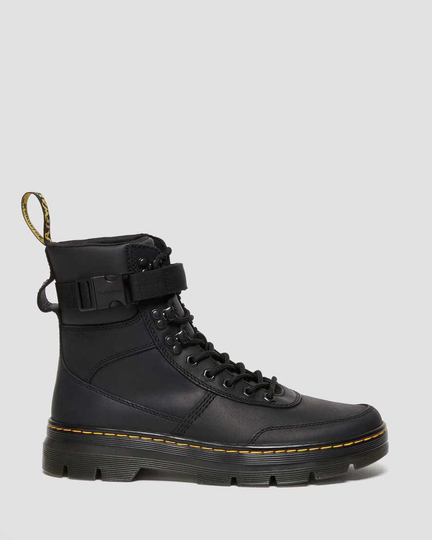 Dr Martens Combs Tech Wyoming Leather Miesten Vapaa-ajan Saappaat Mustat  Suomi |  4827CANYT