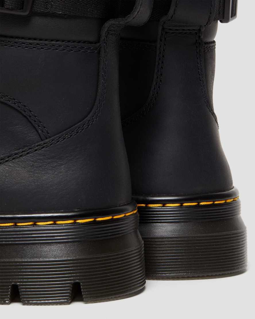 Dr Martens Combs Tech Wyoming Leather Miesten Vapaa-ajan Saappaat Mustat  Suomi |  4827CANYT