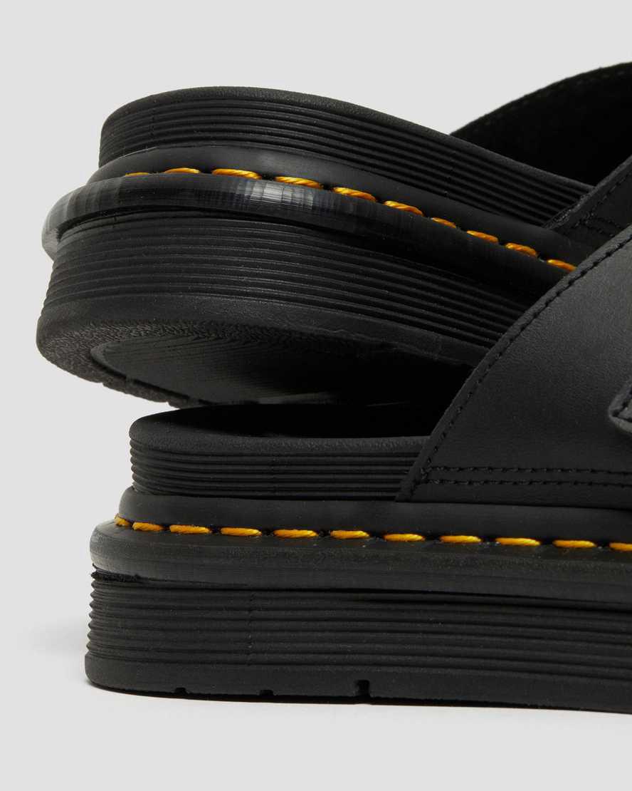 Dr Martens Dax Leather Miesten Rantasandaalit Mustat  Suomi |  7913MDXQK