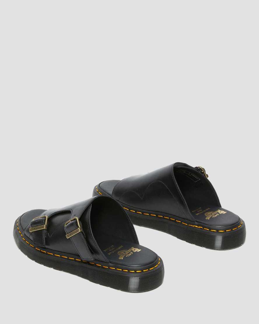 Dr Martens Dayne Made in England Leather Slide Miesten Sandaalit Mustat  Suomi |  9721IGKEU