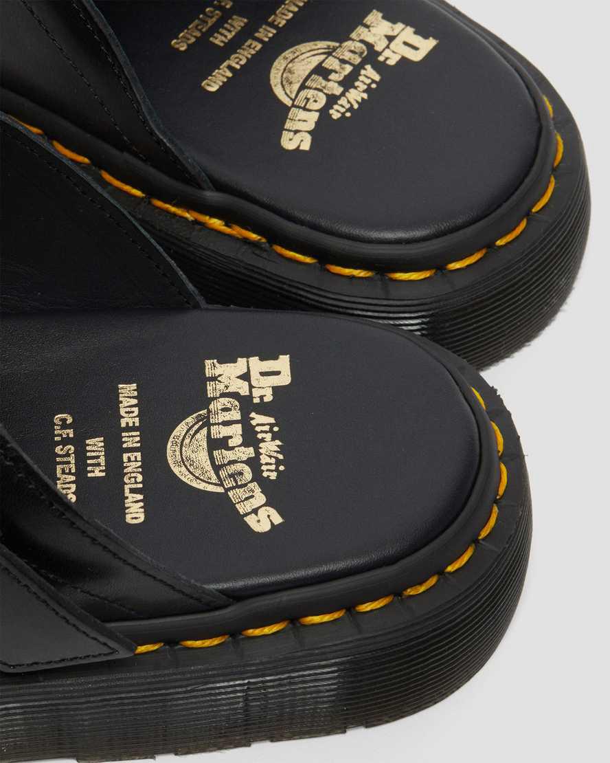 Dr Martens Dayne Made in England Leather Slide Miesten Sandaalit Mustat  Suomi |  9721IGKEU