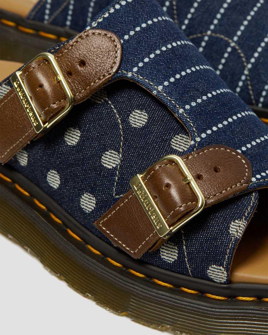 Dr Martens Dayne Made in England Pinstripe Dot Miesten Rantasandaalit Monivärinen Raidallinen  Suomi |  9681BFQRG