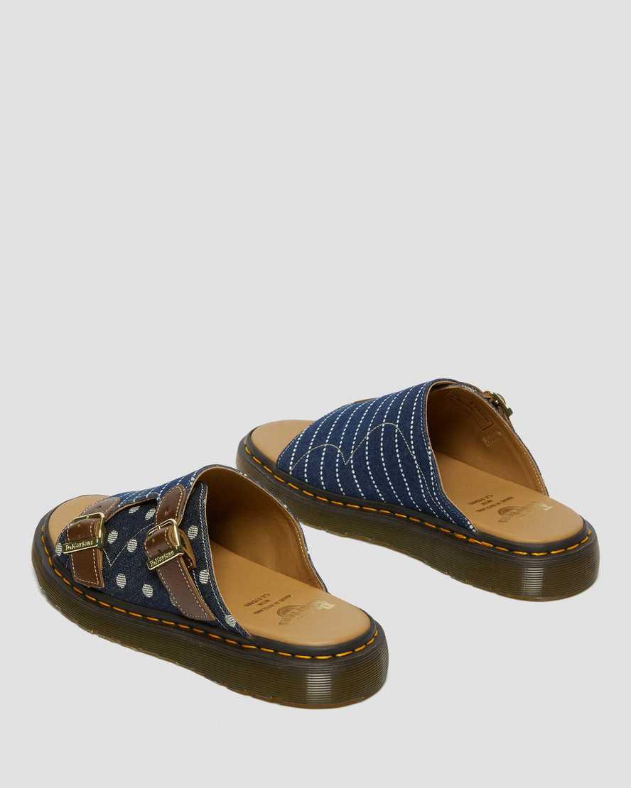 Dr Martens Dayne Made in England Pinstripe Dot Miesten Rantasandaalit Monivärinen Raidallinen  Suomi |  9681BFQRG