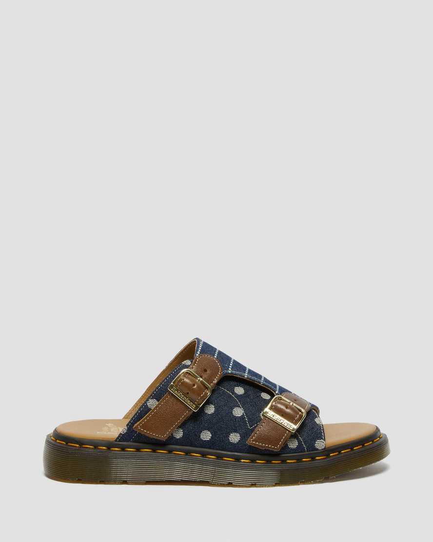 Dr Martens Dayne Made in England Pinstripe Dot Miesten Rantasandaalit Monivärinen Raidallinen  Suomi |  9681BFQRG