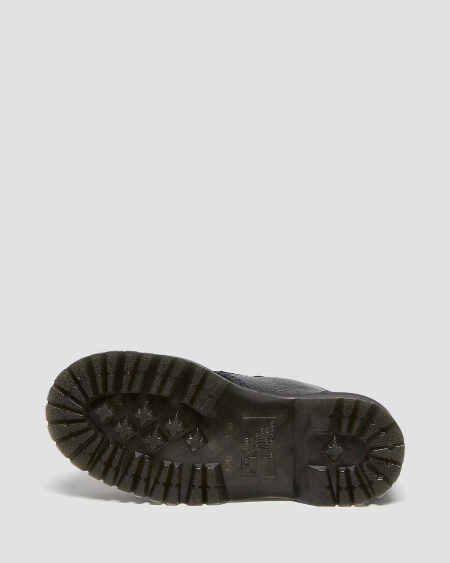 Dr Martens Devon Flower Buckle Leather Naisten Platform Saappaat Mustat  Suomi |  4673YEBUD