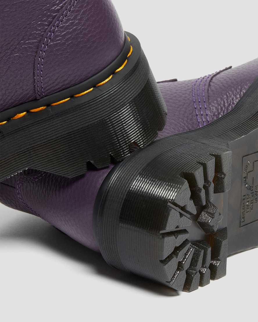 Dr Martens Devon Heart Leather Platform Naisten Nilkkurit Blackcurrant  Suomi |  6021UHKBE