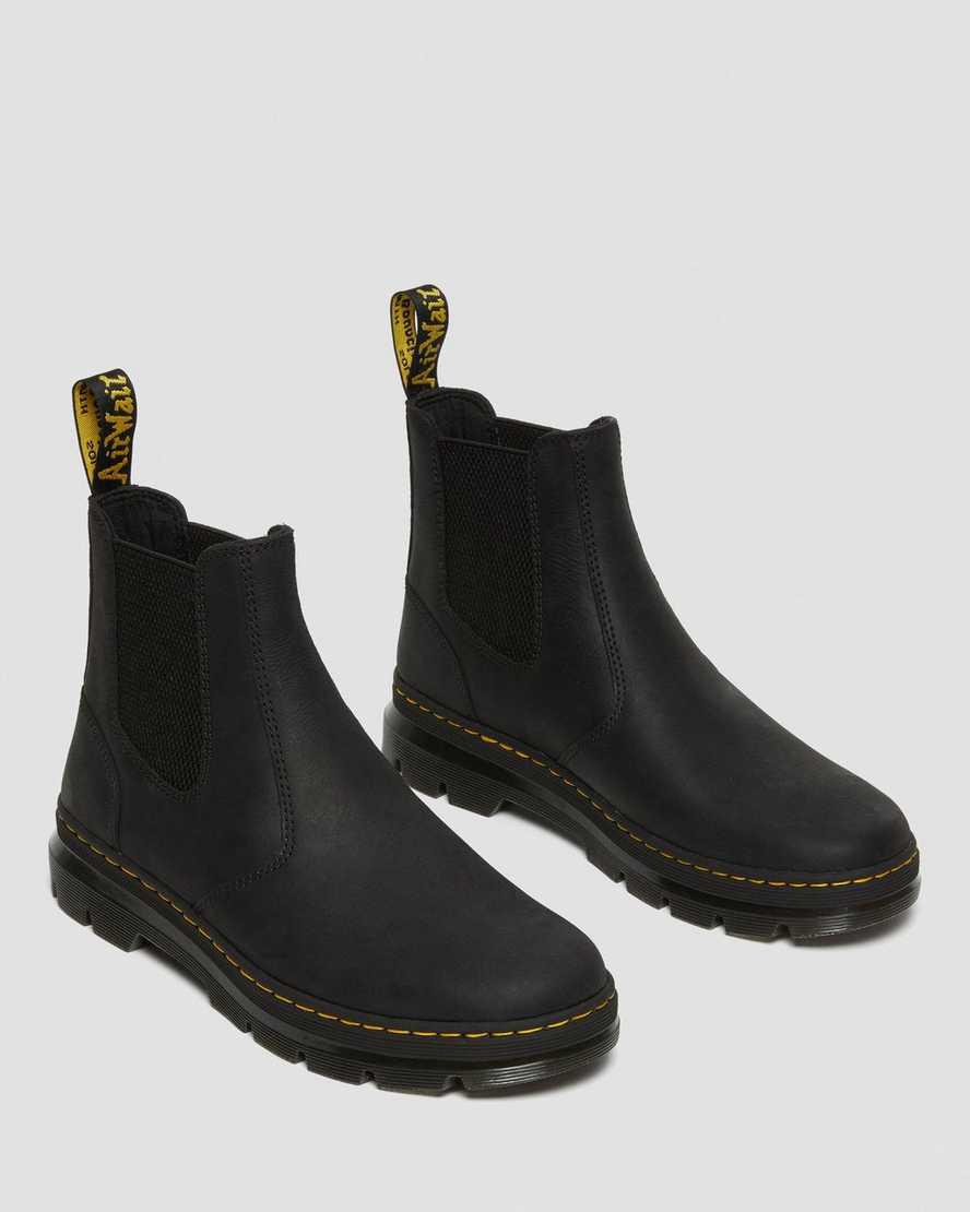 Dr Martens Embury Leather Chelsea Naisten Nilkkurit Mustat  Suomi |  6247WJMTO