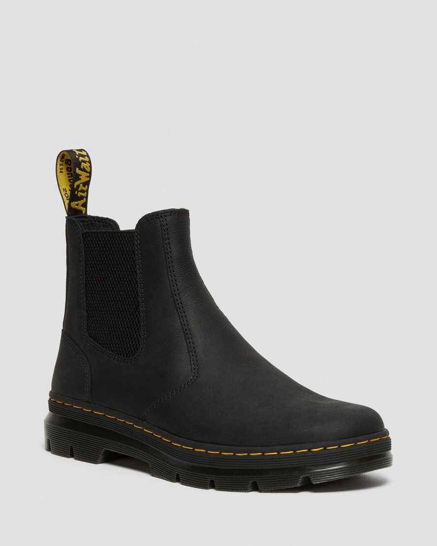 Dr Martens Embury Leather Chelsea Naisten Nilkkurit Mustat  Suomi |  6247WJMTO