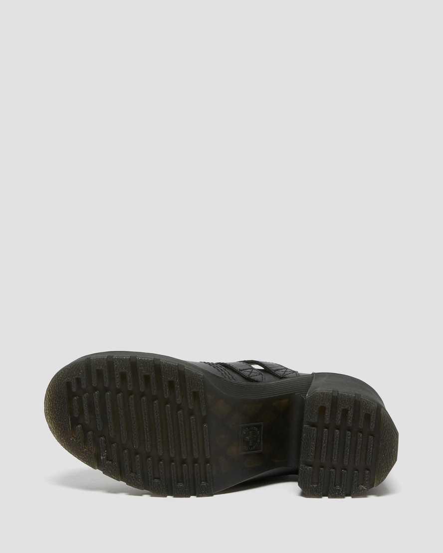 Dr Martens Eviee Sendal Leather Heeled Naisten Mary Jane Kengät Mustat  Suomi |  1978HKILG
