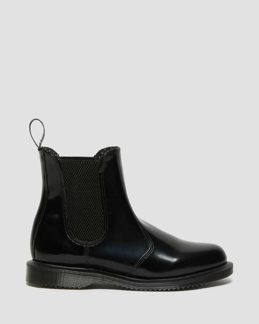 Dr Martens Flora Smooth Leather Chelsea Naisten Nilkkurit Mustat  Suomi |  3657IGSXP