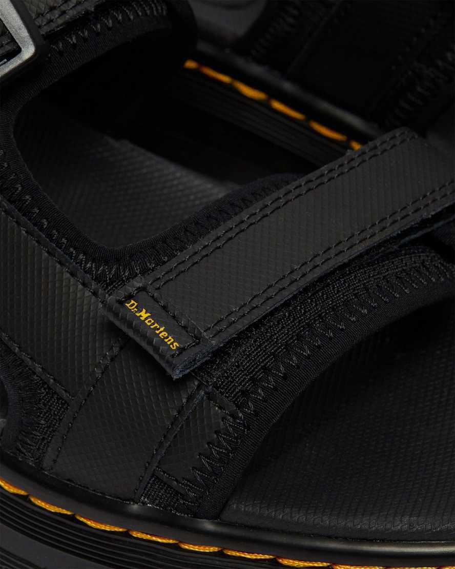 Dr Martens Forster Webbing Miesten Sandaalit Mustat  Suomi |  7628BRHST