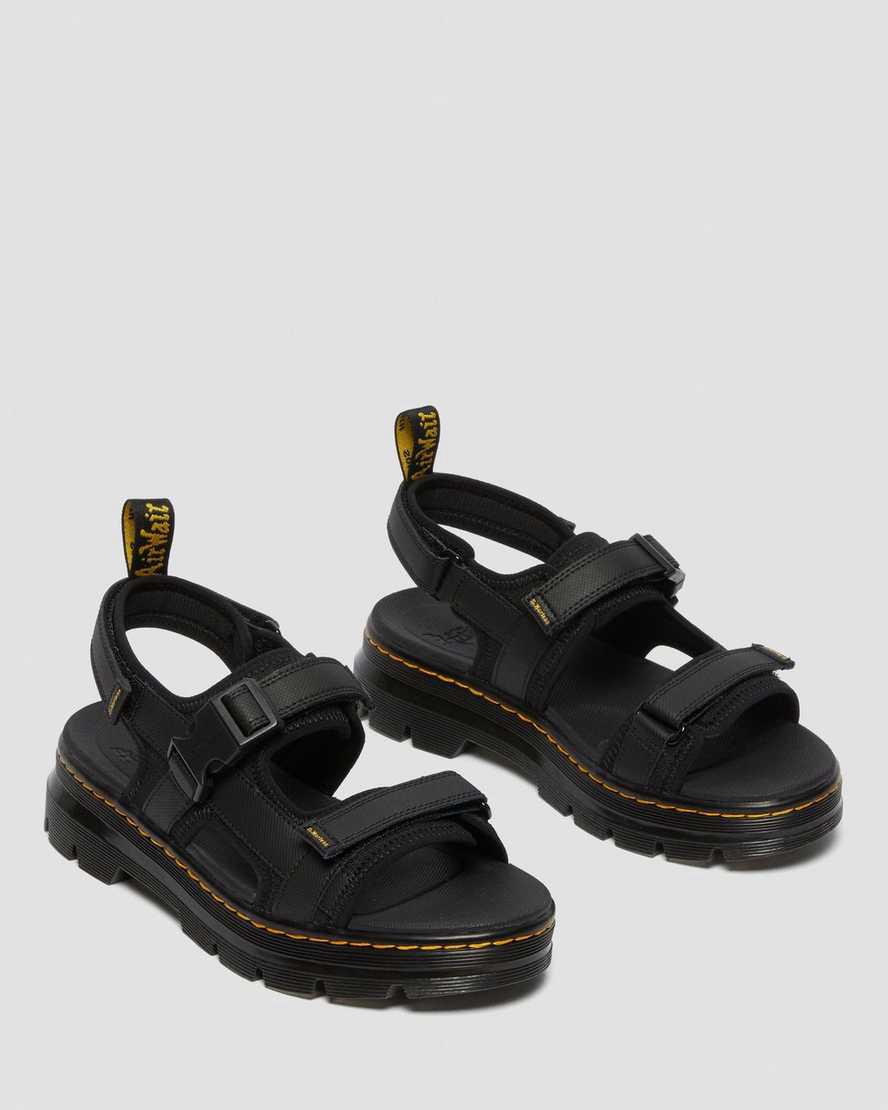 Dr Martens Forster Webbing Miesten Sandaalit Mustat  Suomi |  7628BRHST