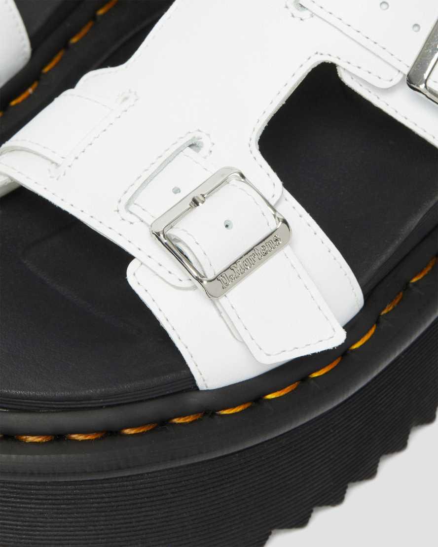 Dr Martens Giavanna Leather Gladiator Naisten Platform Sandaalit Valkoinen  Suomi |  6970WOFIB