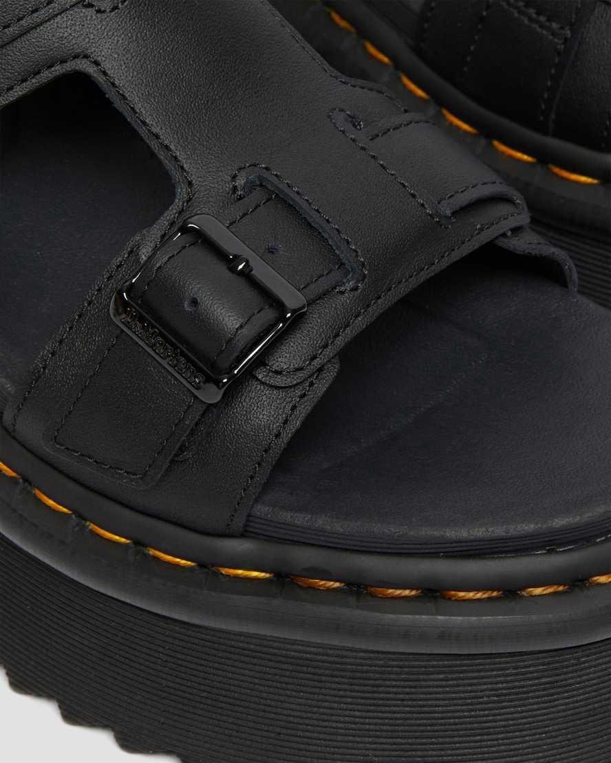 Dr Martens Giavanna Leather Platform Naisten Gladiaattori Sandaalit Mustat  Suomi |  6783PLOIB