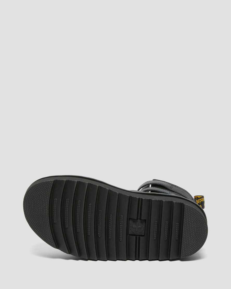 Dr Martens Giavanna Leather Platform Naisten Gladiaattori Sandaalit Mustat  Suomi |  6783PLOIB