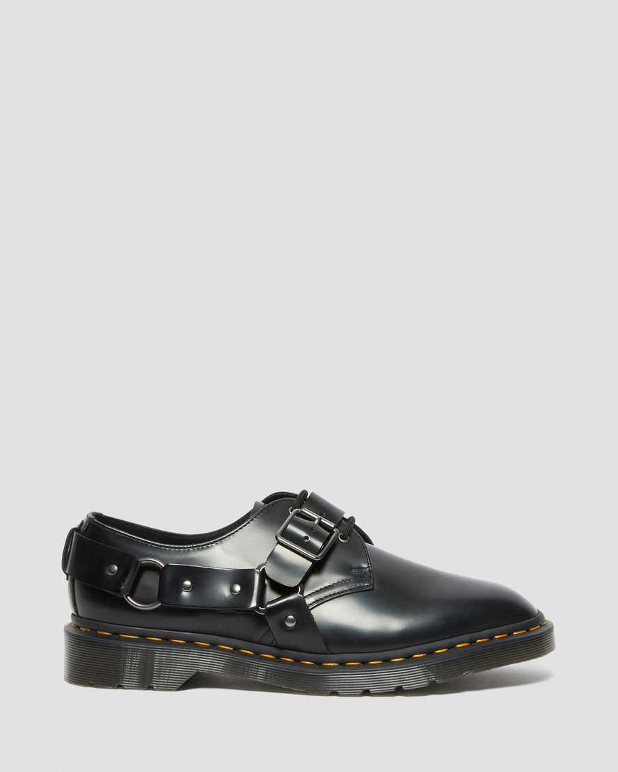Dr Martens Henree Polished Smooth Leather Buckle Miesten Oxford Kengät Mustat  Suomi |  9715WFZIT