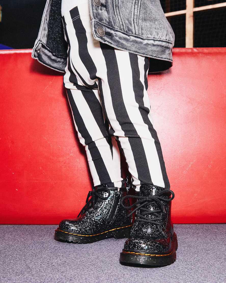 Dr Martens Infant 1460 Glitter Lasten Nilkkurit Mustat  Suomi |  3162COPZU