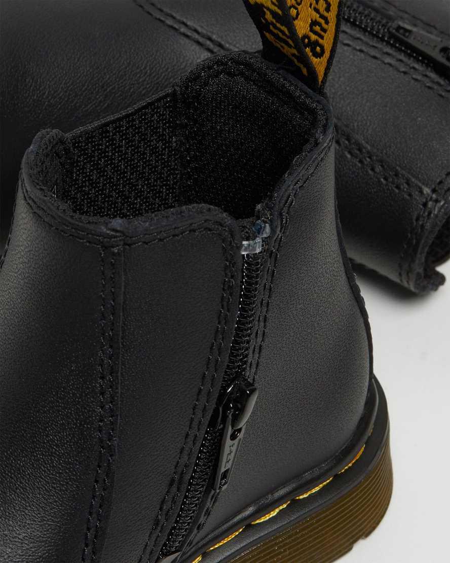 Dr Martens Infant/Toddler 2976 Softy T Leather Lasten Chelsea Saappaat Mustat  Suomi |  3891FYWSN