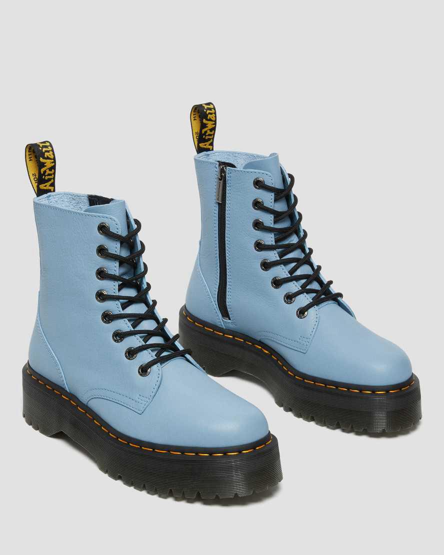 Dr Martens Jadon Boot III Pisa Leather Naisten Platform Saappaat Sininen  Suomi |  3745JNHZA