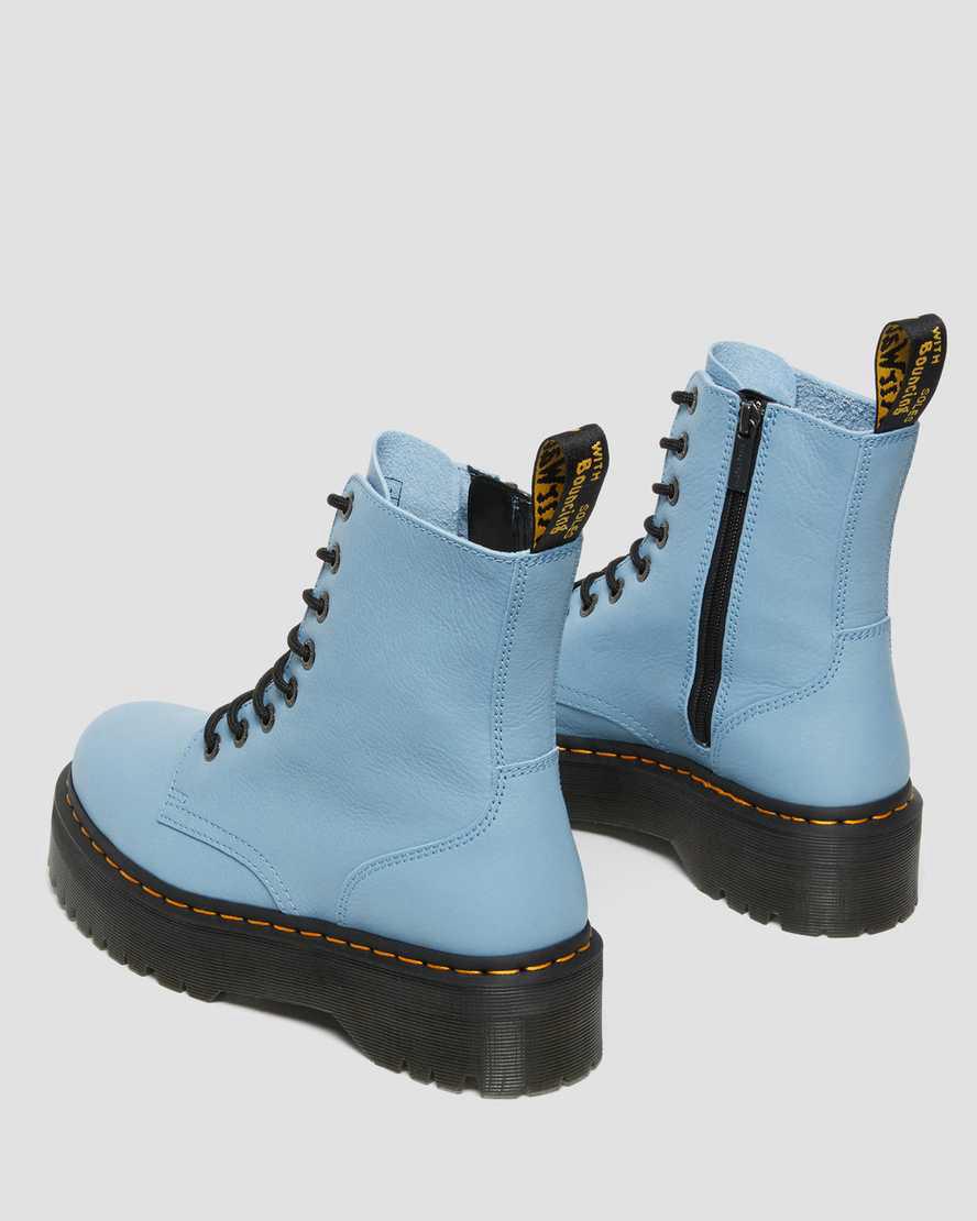 Dr Martens Jadon Boot III Pisa Leather Naisten Platform Saappaat Sininen  Suomi |  3745JNHZA