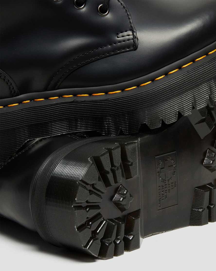 Dr Martens Jadon Hi Boot Smooth Leather Miesten Platform Saappaat Mustat  Suomi |  4279NLZBO