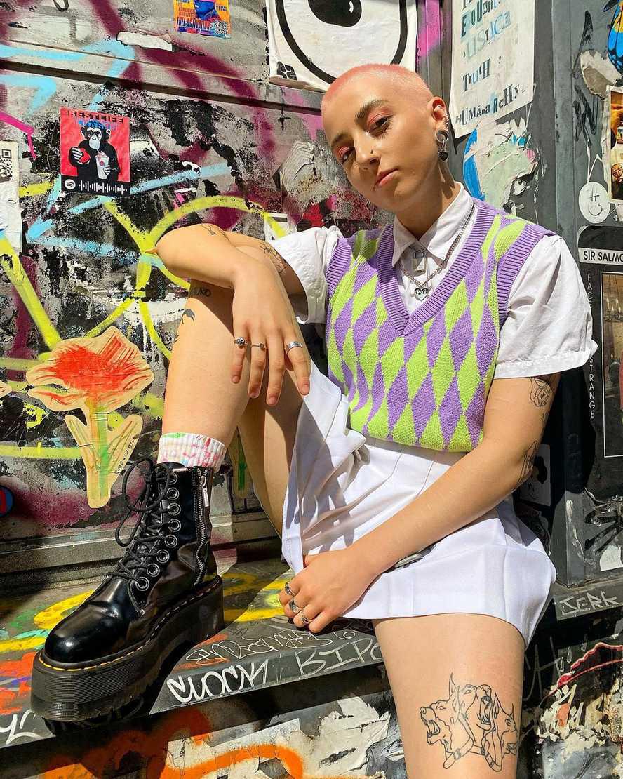 Dr Martens Jadon Max Boot Platforms Naisten Nilkkurit Mustat  Suomi |  8352LFHKJ