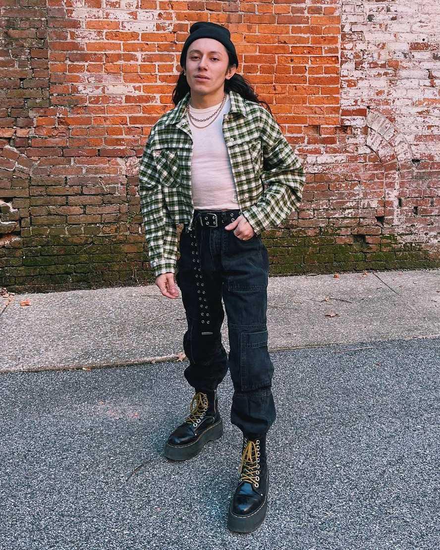 Dr Martens Jadon Max Boot Platforms Naisten Nilkkurit Mustat  Suomi |  8352LFHKJ