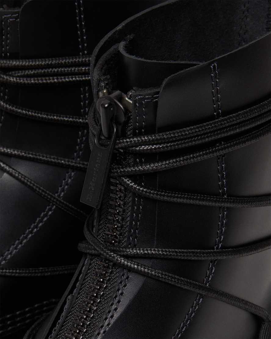Dr Martens Jarrick II Laced Leather Naisten Platform Saappaat Mustat  Suomi |  4297DCQEP
